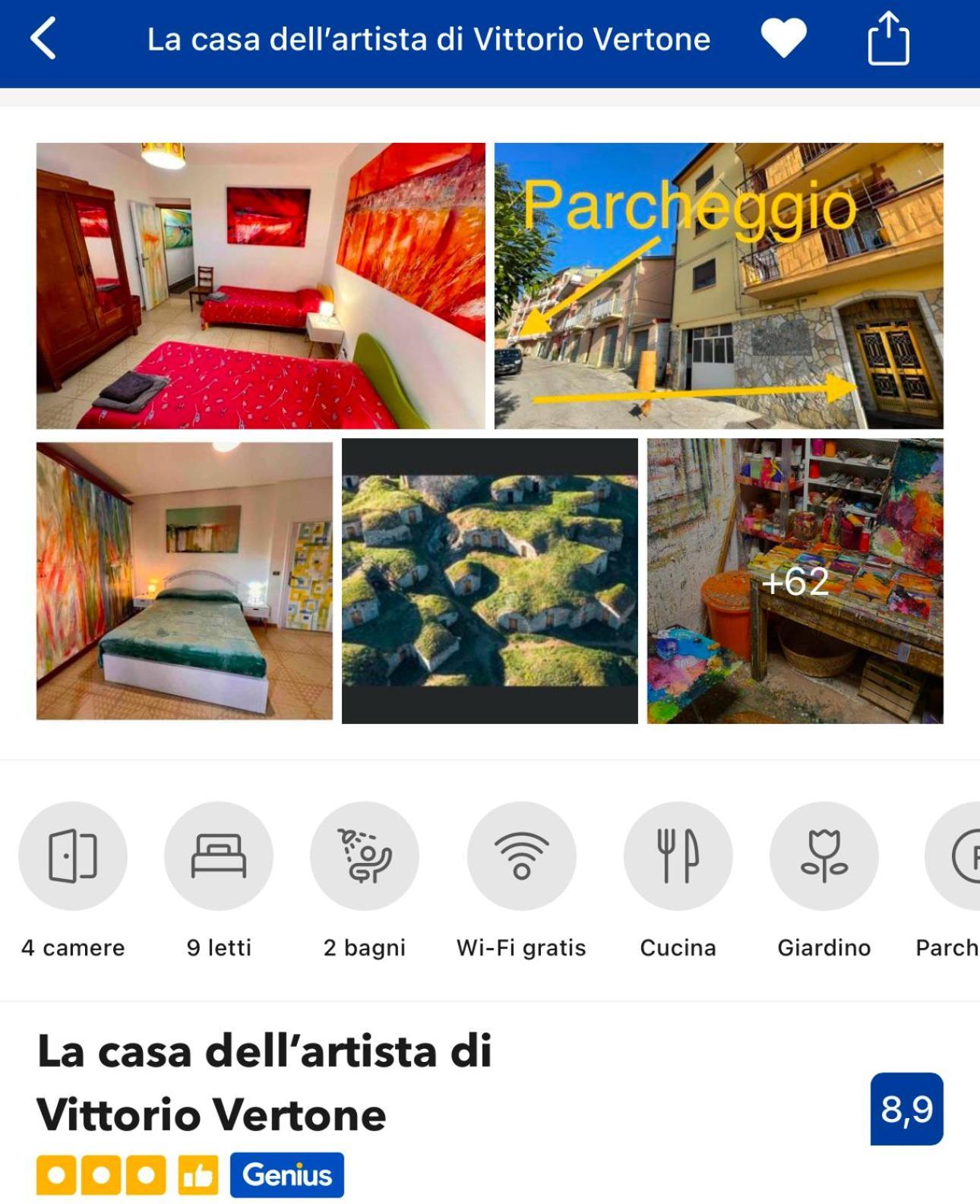 La Casa Dell'Artista Di Vittorio Vertone Pietragalla 외부 사진